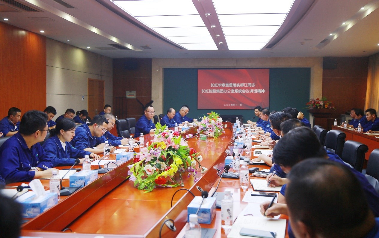 best365中国版官网宣贯落实柳江董事长 长虹控股集团办公室系统会议讲话精神